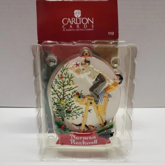 NEW Vtg Norman Rockwell Heirloom Collec. Christmas Ornament #113 Carlton Cards - Picture 5 of 12